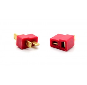 T-style Male and Female Connectors Plugs (2-Pack Set)